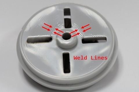 Weld lines defect in injection molding